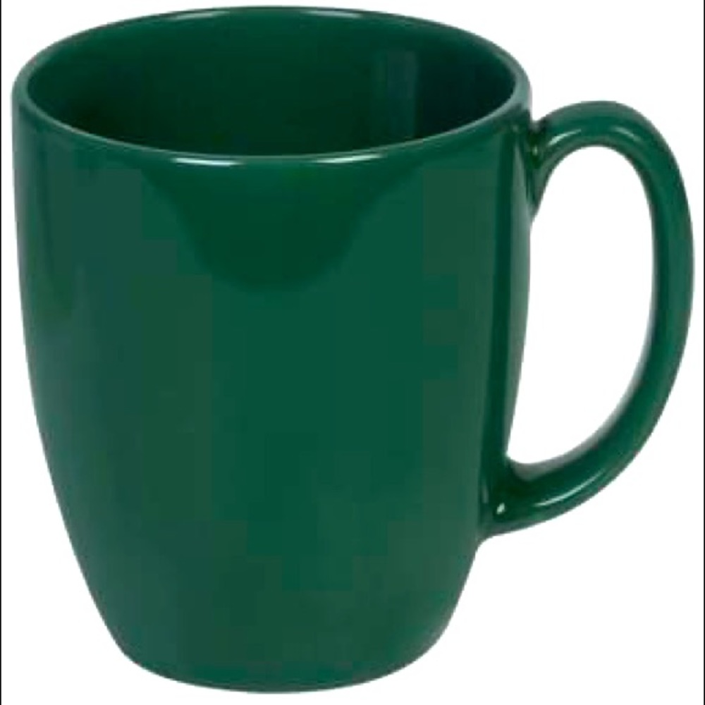 Dark Green Corelle Mugs